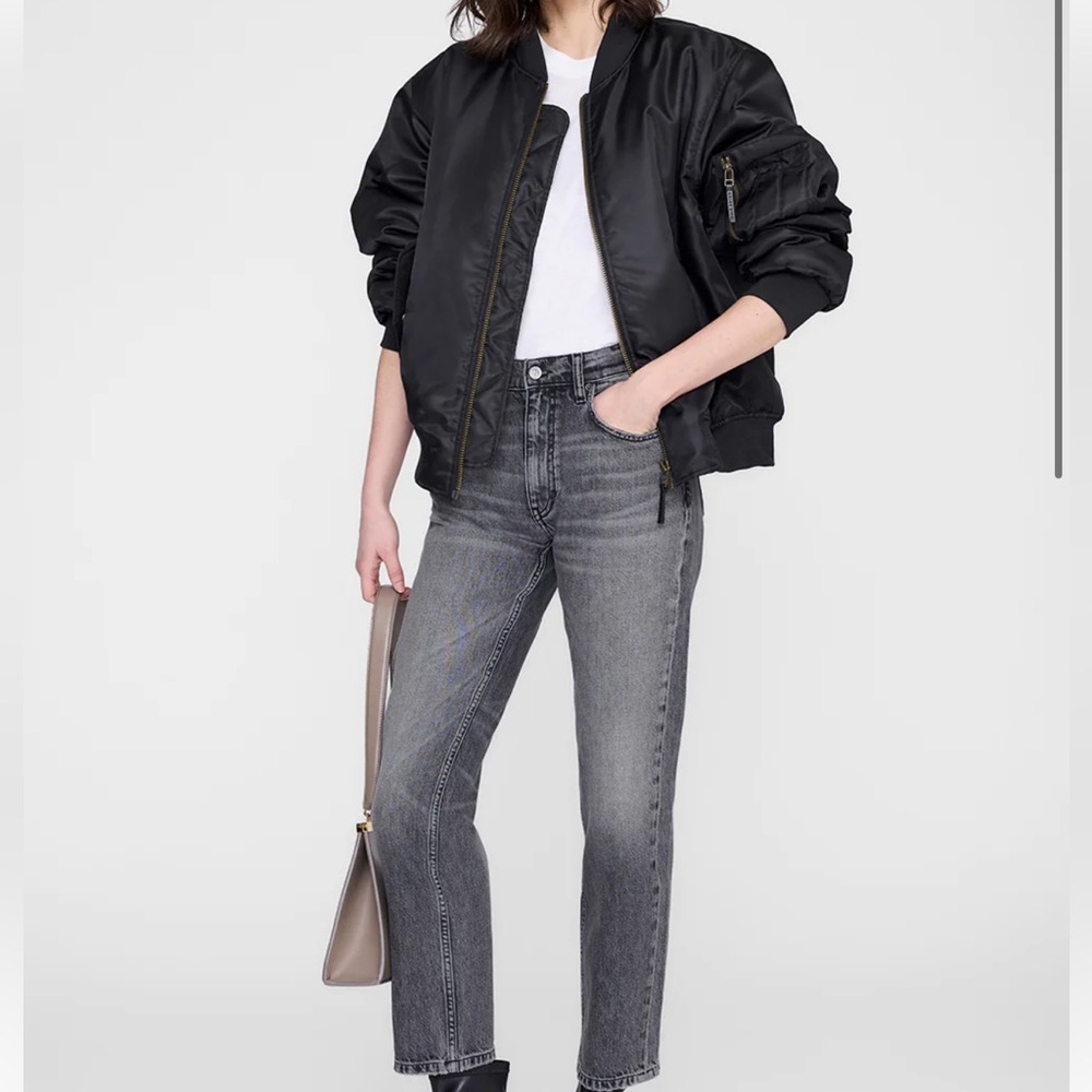 Anine Bing Kate high waist strait leg jean